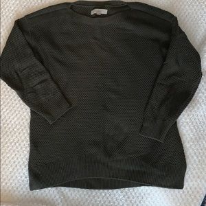 Green boatneck sweater